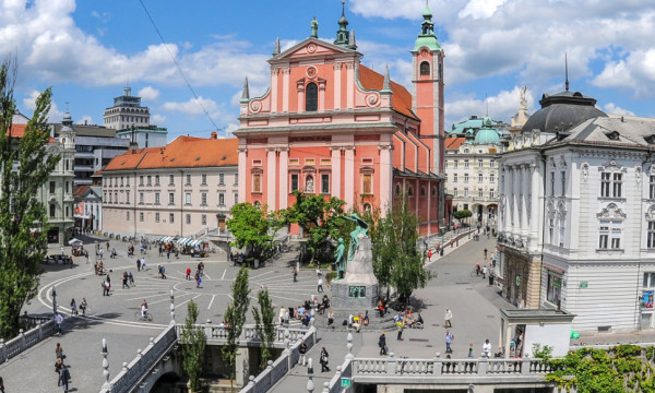 Ljubljana photographed from above. Photo: Dunja Wedam