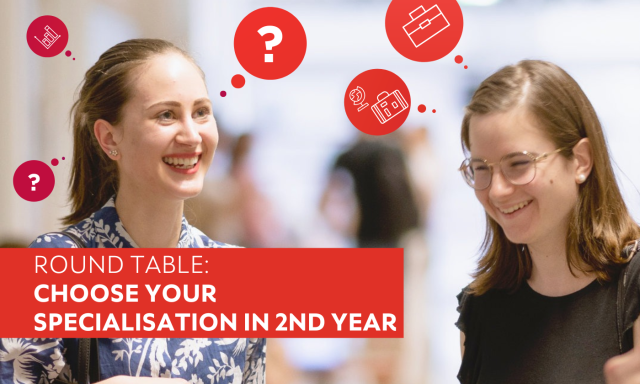 Round table Choose your specialisation in 2nd year