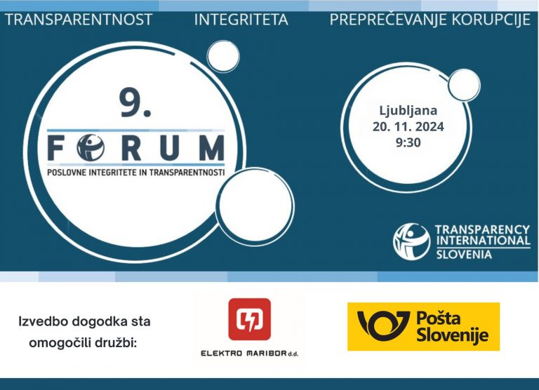 9. Forum poslovne integritete in transparentnosti