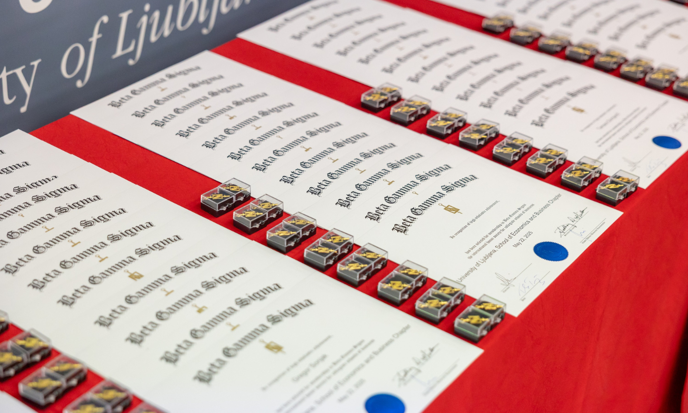 Certificates of Beta Gamma Sigma Society