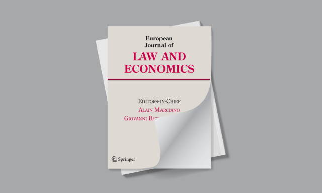 Naslovnica: European Journal of Law and Economics