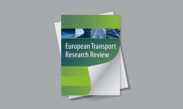 cover: European transport research review (Springer Nature)