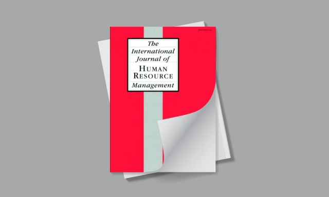 cover: The International Journal of Human Resource Managemen