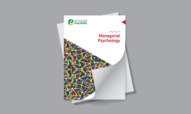 Naslovnica: Journal of managerial psychology (Emerald)