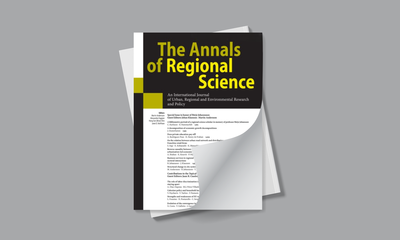 The Annals of Regional Science