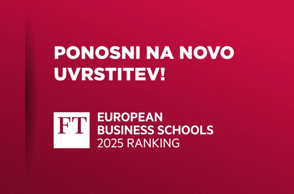 Naznanitev dosežka z logotipom Financial Times