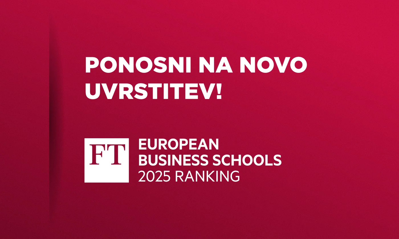 Naznanitev dosežka z logotipom Financial Times