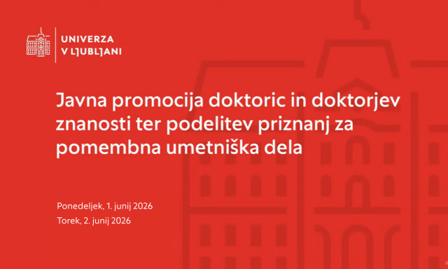 javna promocija doktoric in doktorjev Univerze v Ljubljani