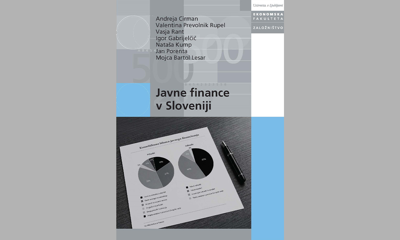 Naslovnica učbenika: Javne finance v Sloveniji